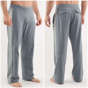 Lululemon Men's Kung Fu Pant Heathered Deep Shore Heathered Earl Grey Small Tall